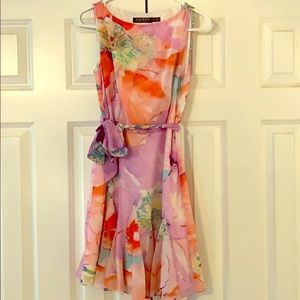 Lauren floral chiffon dress
